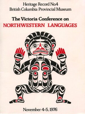 cover image of The Victoria Conference on Northwestern Languages